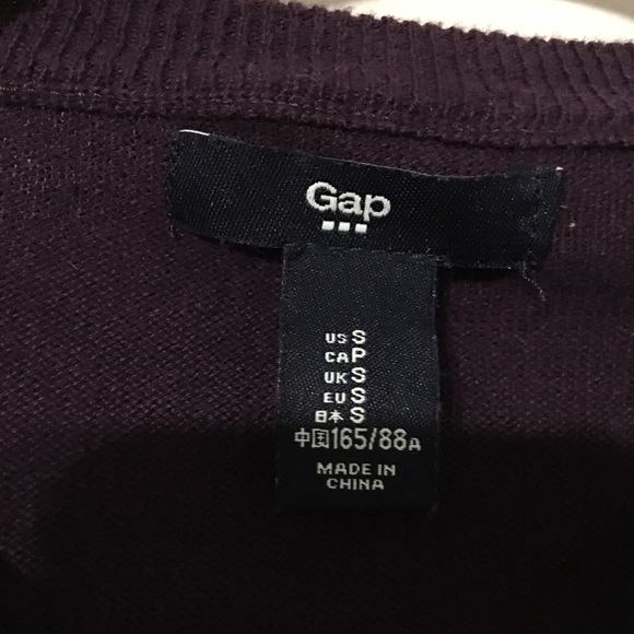 GAP White/Purple/Grey/Black button up cardigan - Picture 6 of 8